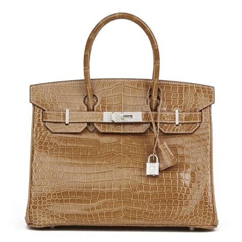 hermes coccodrillo marrone|hermes bag price.